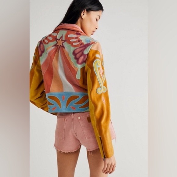 Free People Stars Are Psychedelic Jacket - Picture 3 of 15